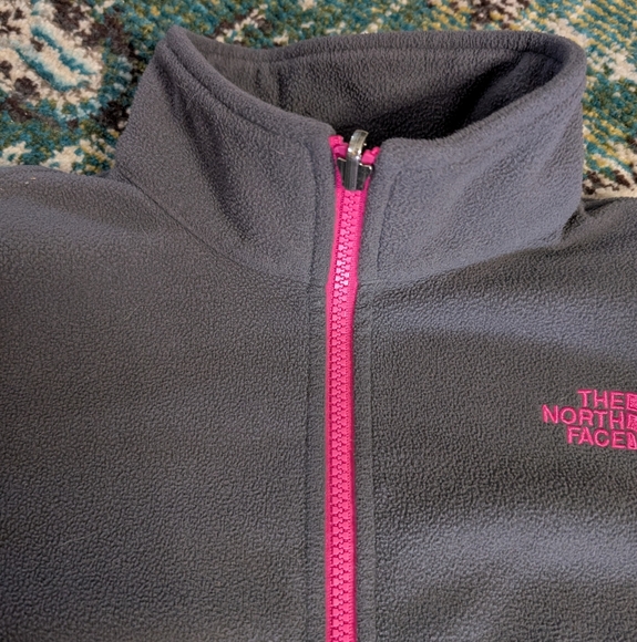 The North Face Gray Jacket with Pink Accents - Picture 3 of 11